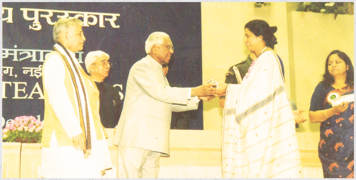 1999 Ex. Principal, Ms Manju Gupta, National Award
